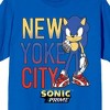 Sonic Prime New Yoke City Crew Neck Short Sleeve Royal Blue Men's T-shirt - 2 of 3
