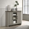 GlasFlength Utility Storage Cabinets Modern Console Table with Cabinet Storage Simple Design for Living Room Entryway, Gray, 15.5"*47"*29.5" - 2 of 4