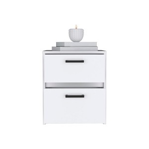 NicBex Nightstand with Drawers,Modern Side Table with Storage Space and Wood Frame,Bedside Table for Bedroom,Living Room - 1 of 4