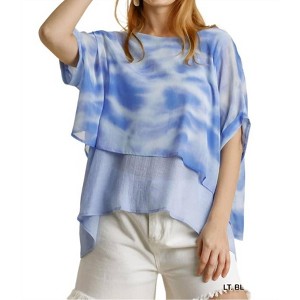 Women's Tie Dye Layered Top - umgee - 1 of 4
