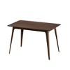 Lirago Rectangular Dining Table with Solid Wood Legs  29.5"H x 29.5"D x 47.2"W Walnut - 3 of 4