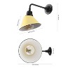 JONATHAN Y Croydon Farmhouse Industrial Indoor/Outdoor Iron LED Gooseneck Arm Outdoor Sconce - 4 of 4