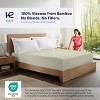 Kickoff 300 Thread Count 100% Organic Bamboo Viscose Fitted Sheet Only, Extra Deep Pocket, Cooling & Breathable, Double Stitching, Bedding Sheet - 2 of 4