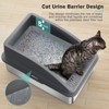 JOEJOY Cat Litter Box,Large Stainless Steel Cat Litter Box with Lid for Big Cats, High Side,Anti-Leakage,Non-Sticky, Easy Clean,Odorless - 4 of 4