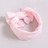 MyKids-USA Baby Solid Color Hollow Out Thin Breathable Bow Tie Hot Sale Headband - 3 of 4