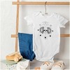Celestial Skull Lunar Moon Cycle Baby Romper Boys or Girls Brisco Brands - 4 of 4