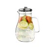 Hastings Home 64 oz. Glass Pitcher Carafe with Stainless Steel Filter Lid for Water, Coffee, Tea, Punch, Lemonade and More - image 2 of 4
