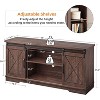 TV Stand for 65 Inch TV, Farmhouse Entertainment Center with Sliding Barn Doors, Adjustable Shelf Storage Cabinet - 4 of 4