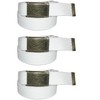 CTM Men's Fabric Belt with Brass Flip Top Buckle (Pack of 3) - 4 of 4