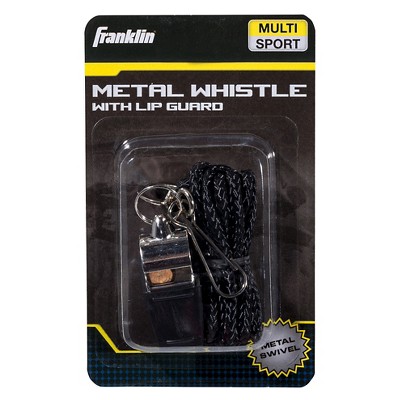 Franklin Sports Metal Whistle with Lip Guard