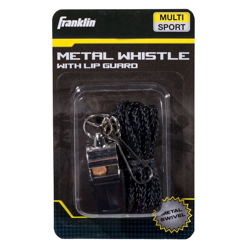 Franklin Sports Metal Whistle with Lip Guard, 2 of 5