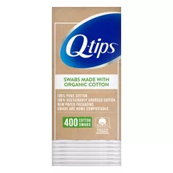 Q-Tips Cotton Swabs Organic Pack - 400ct