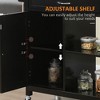 NicBex 1 Drawer Rolling Kitchen Island Cart with 1 Cabinet and 2 Open Shelves,Kitchen Island on Wheels with Towel Rack,Island Table for Kitchen - 4 of 4