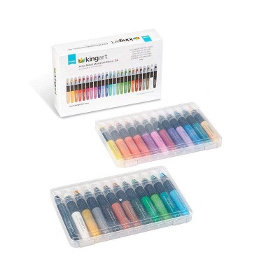 KINGART Gel Stick Crayons, 24 Colors