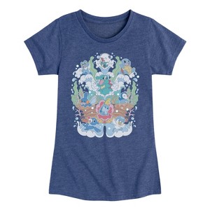 Girls' - Pokémon - Water Starters Group Fitted Short Sleeve Graphic T-Shirt - 1 of 4