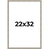 PosterPalooza | Classic Modern Silver Picture Frame - UV Acrylic, Foam Board Backing, Hanging Hardware - 2 of 4