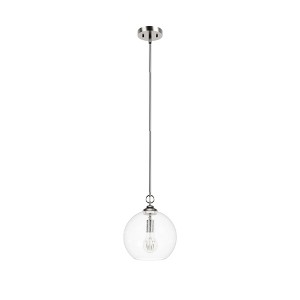Hunter Fans 9.75" High Oaks Pendant Ceiling Light Brushed Nickel Finish - 1 of 2
