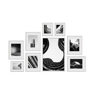 Haus and Hues Hastings Gallery Wall Frame Set with Real Glass and Mat - 1 of 4