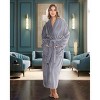 ADR Women's Long Robe, Fleece Plush Robe Woman, Cozy Regular & Plus Size Women's Bath Robe - 2 of 4