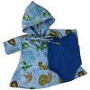 Doll Clothes Superstore Bathing Suit With Shell Print Wrap Fits Our Generation American Girl My Life Dolls - 4 of 4