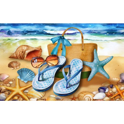 Briarwood Lane Summer Doormat 30x18 Indoor Outdoor Welcome To the Beach For Summer Doormat