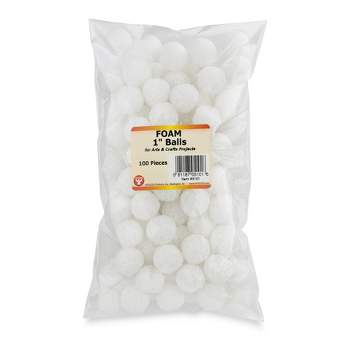 Craft Balls (3 Inch - 7.62 cm) Polystyrene Foam Balls for DIY Crafting and  Decoration by My Toy House | White Color (18 Pack)
