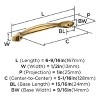 Amerock Intertwine 5-1/16 inch (128 mm) Center-to-Center Cabinet Pull or Furniture Pull - 3 of 4
