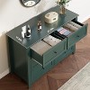 Green 6 Drawer Dresser for Bedroom, Large Dresser with Deep Drawers & Metal Knobs - 4 of 4