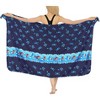 LA LEELA Womens Halloween Beachwear Swimwear Beach Wrap Cover Up Pirates Skull Bikini Wraps Skirt Sarong Coverups Bathing suits One Size Blue, Ghost - 2 of 4