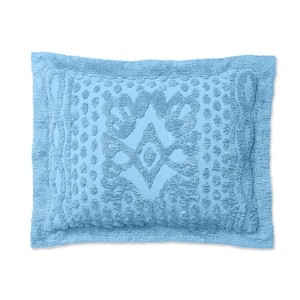 BrylaneHome 100% Cotton Georgia Chenille Shams - 1 of 4