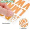Unique Bargains Waterproof Vinyl Self-Adhesive Durable Mailbox Alphabet Stickers 6 Sheets - 2 of 4