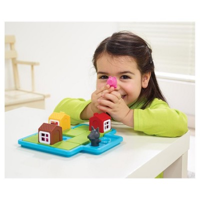 Three Little Piggies Deluxe Preschool Puzzle Game with Story Book
