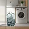 Unique Bargains Wall-mounted Folding Laundry Basket 1 Pc - 2 of 4
