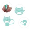 Unique Bargains Bow Straw Cover Cap 4 Pcs - 3 of 4