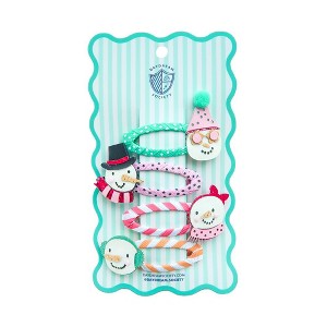 Daydream Society - Blizzard Buddies Snowman Hair Clips - Pack of 4 - 1 of 2