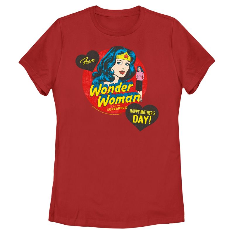 Women's Wonder Woman To a Real Superhero T-Shirt, 1 of 5