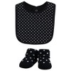 Hudson Baby Infant Girl Cotton Bib and Sock Set, Mamas Mini Dot, One Size - 4 of 4