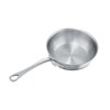 Mauviel M'Cook 1.1 qt. Stainless Steel Curved Splayed Saute Pan with Lid - 3 of 4