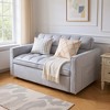 Sapphtopaz Corduroy Couch Sofa - Double Sleeper with Pull-Out Bed, 2 Pillows & Side Storage, Upholstered Furniture for Living Room, Bedroom & Guest - 2 of 4