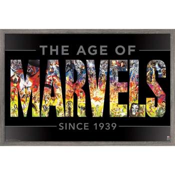 Trends International Marvel Comics - Marvel 80th Anniversary - Age of Marvels Framed Wall Poster Prints