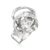 Ross-Simons Sterling Silver Hammered Knot Ring - 3 of 4