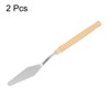 Unique Bargains Stainless Steel Plastic Handle Flexible Polished Palette Knife 2 Pcs - 3 of 4