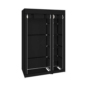 Vtec Trading Black Non-Woven Fabric Wardrobe Closet - 1 of 3