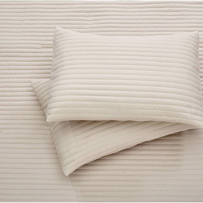 Beige Queen Microfiber 3-Piece Comforter Set