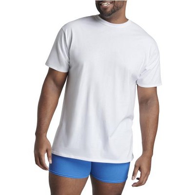 Fruit Of the Loom Tall Men's Short Sleeve Crew T-Shirt, White 6 Pack