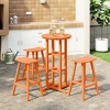 WestinTrends Malibu All Weather Hdpe Outdoor Patio Bar Height Bistro Set (4-Piece) - 2 of 4