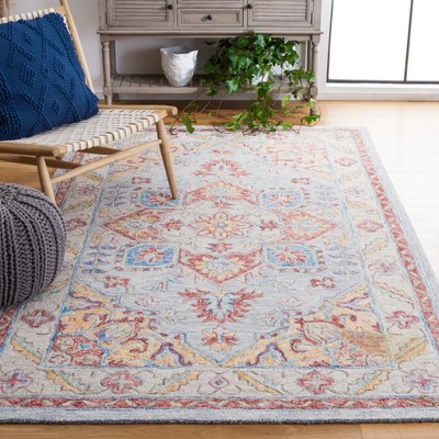Metro Classic Country Floral Hand-Tufted Wool Area Rug