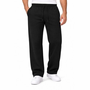 Men Sweatpants Open Bottom Jogger Pants Heavyweight Casual Stylish ...