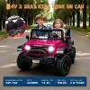 24V 2-Seater Kids Ride-On Truck with Parent Remote Control, Spring Suspension, 2-Speed Electric Vehicle with LED Headlights & Music Player - 2 of 4