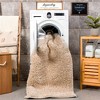 Hauteloom Faina Solid Beige Shag Rug Washable - 4 of 4